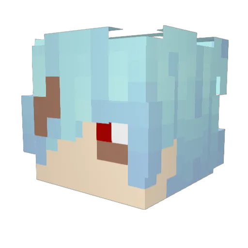 THzMachLinePk Minecraft avatar head, 3D render