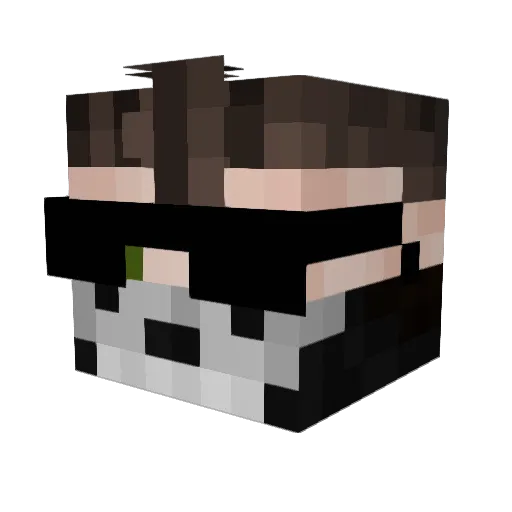 THzin9 Minecraft avatar head, 3D render