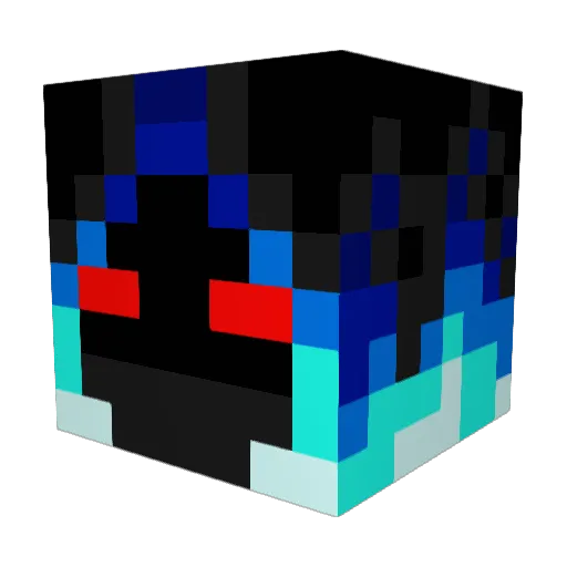 TI9Y_yt Minecraft avatar head, 3D render