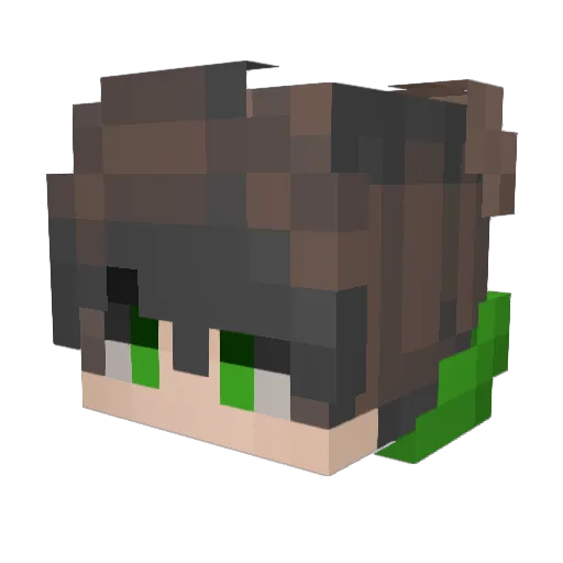 TIAGODU77 Minecraft avatar head, 3D render