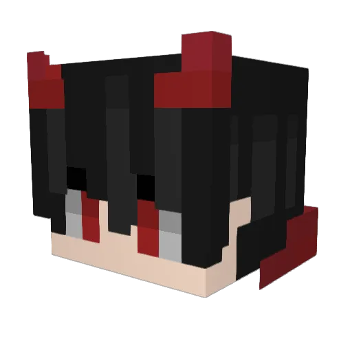 TIAmoc Minecraft avatar head, 3D render