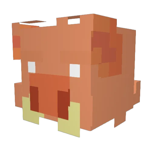 TIBOisCool Minecraft avatar head, 3D render