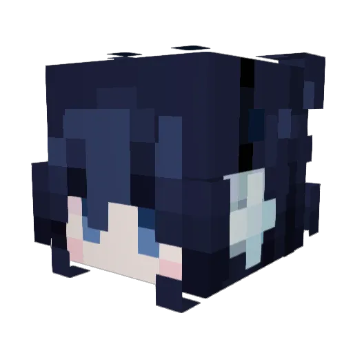 TIBs2009 Minecraft avatar head, 3D render