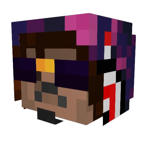 TICKLETHEGOAT Minecraft avatar head, 3D render