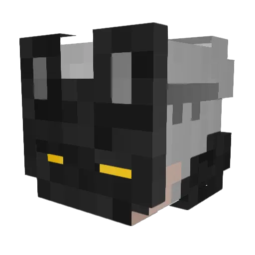 TIDAS77 Minecraft avatar head, 3D render