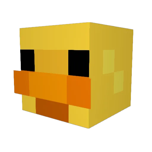 TIGERKINKAS Minecraft avatar head, 3D render