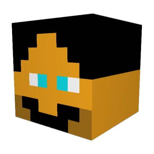 TIG_Cam924 Minecraft avatar head, 3D render