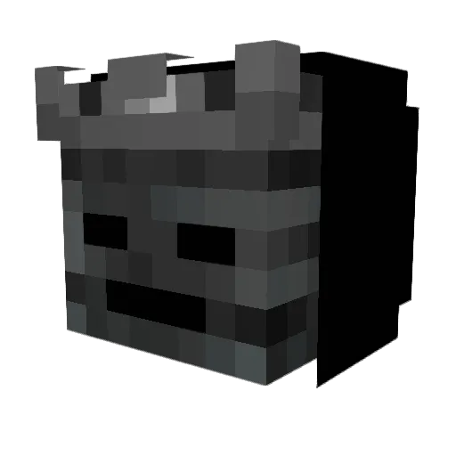 TIK35 Minecraft avatar head, 3D render