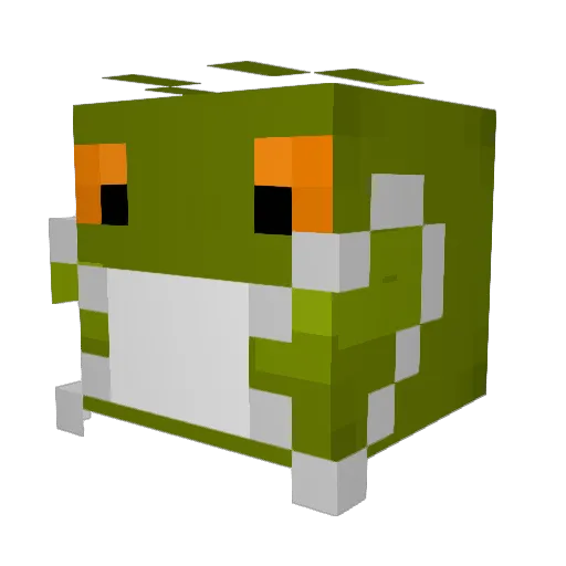 TIKI1661 Minecraft avatar head, 3D render