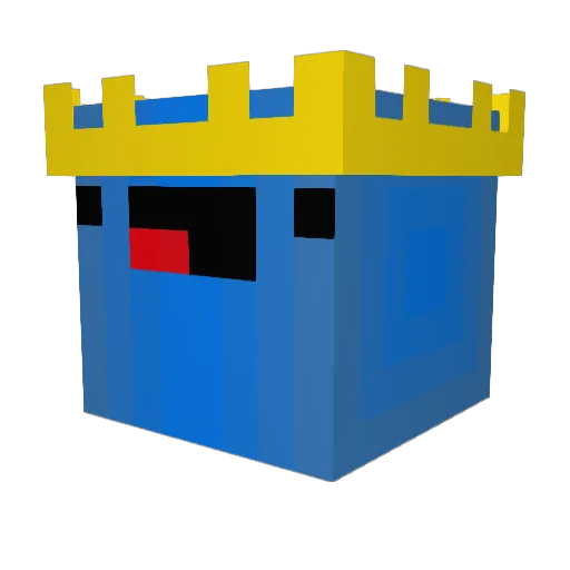 TILT_Healer Minecraft avatar head, 3D render