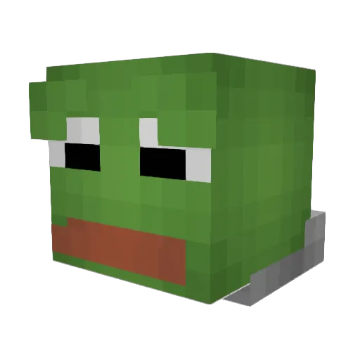TIMCEN Minecraft avatar head, 3D render
