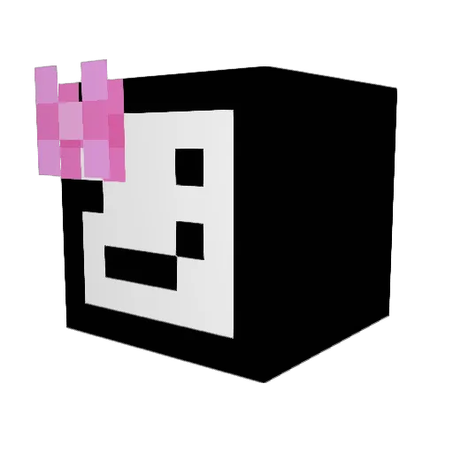 TIMELESS2543 Minecraft avatar head, 3D render
