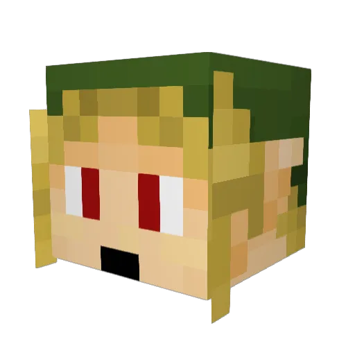 TIMI1986 Minecraft avatar head, 3D render