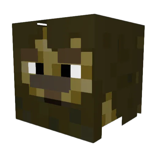 TIMILIPOULET Minecraft avatar head, 3D render