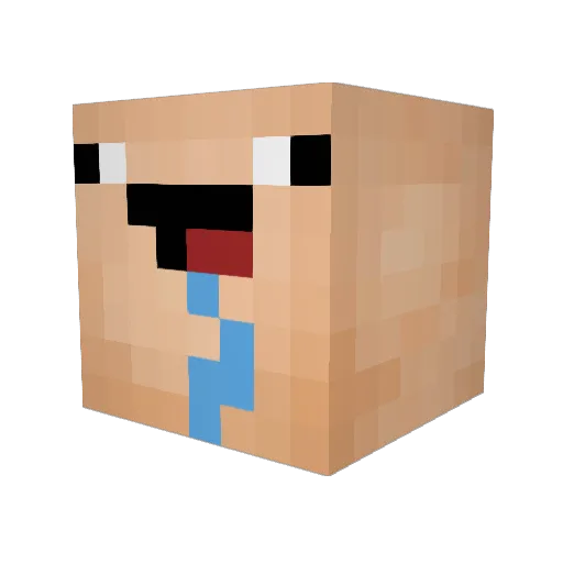 TIMTIMMM Minecraft avatar head, 3D render