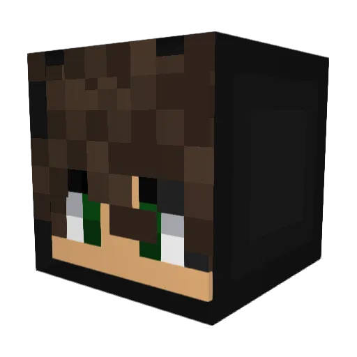TINIJM14 Minecraft avatar head, 3D render