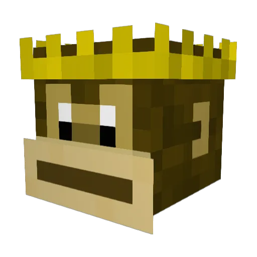 TINOD1D Minecraft avatar head, 3D render