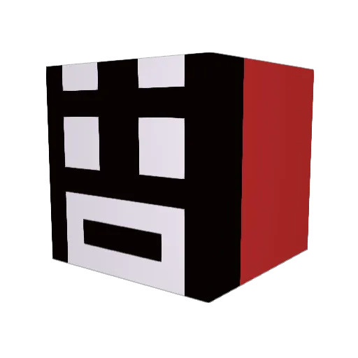 TINPON Minecraft avatar head, 3D render