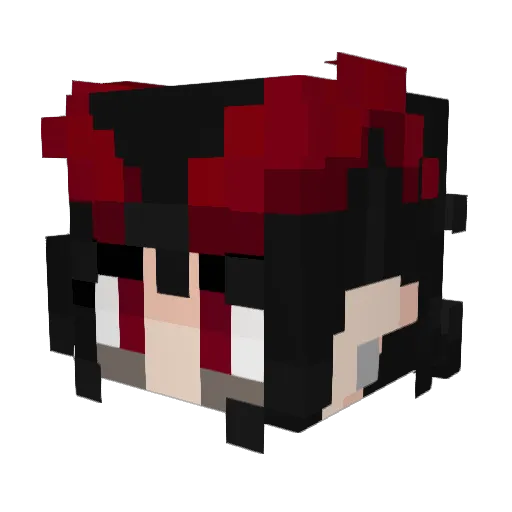 TIREDCHIMERA Minecraft avatar head, 3D render