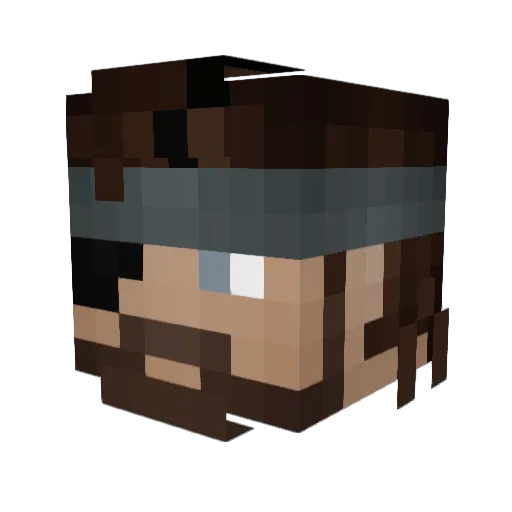 TISI_SPARTAN Minecraft avatar head, 3D render