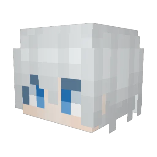 TIShua Minecraft avatar head, 3D render