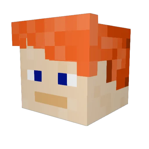 TITANProGo Minecraft avatar head, 3D render