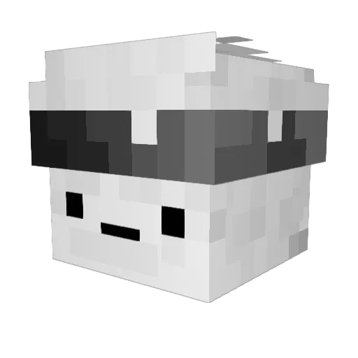 TITEX_X Minecraft avatar head, 3D render