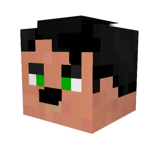 TIW2000 Minecraft avatar head, 3D render