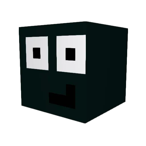 TI_NspireCxCAS Minecraft avatar head, 3D render