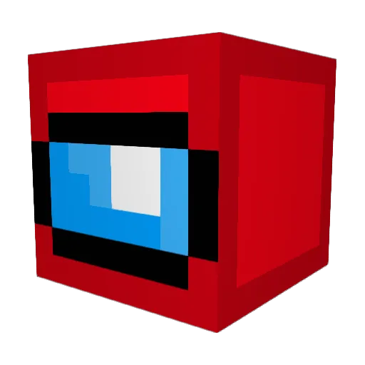 TJ2925 Minecraft avatar head, 3D render