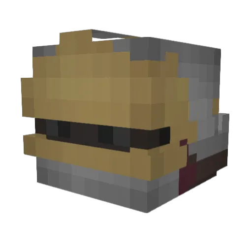 TJB_Minecraft Minecraft avatar head, 3D render