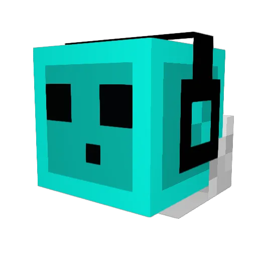 TJDJ208 Minecraft avatar head, 3D render