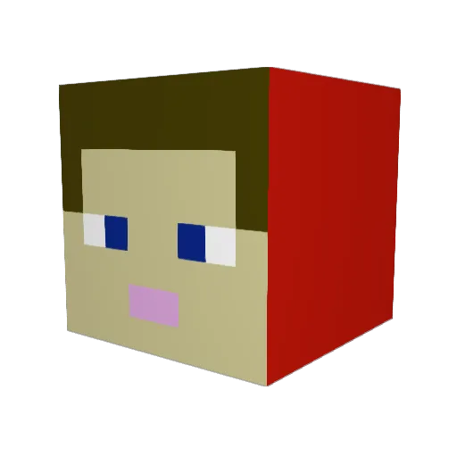 TJDMan10 Minecraft avatar head, 3D render