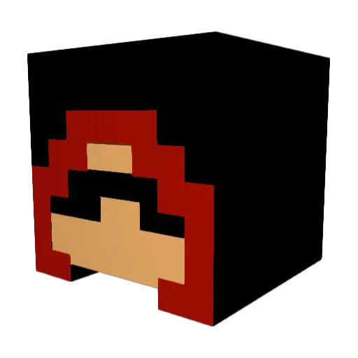 TJFire_ Minecraft avatar head, 3D render