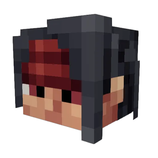 TJIsD4nk Minecraft avatar head, 3D render