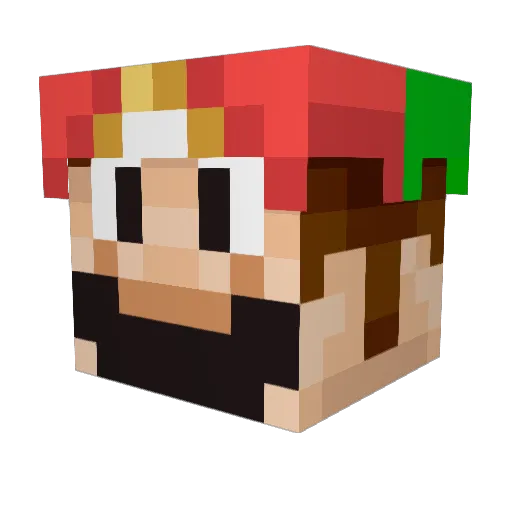 TJJRobo Minecraft avatar head, 3D render