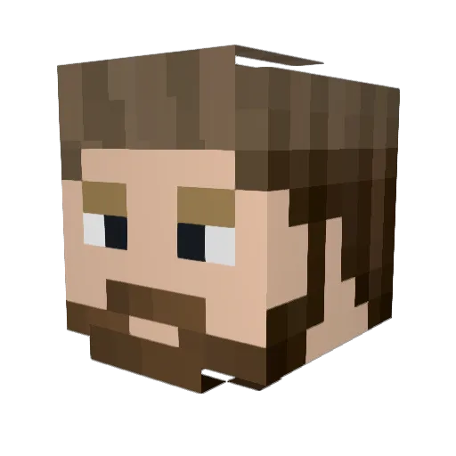 TJKnox Minecraft avatar head, 3D render