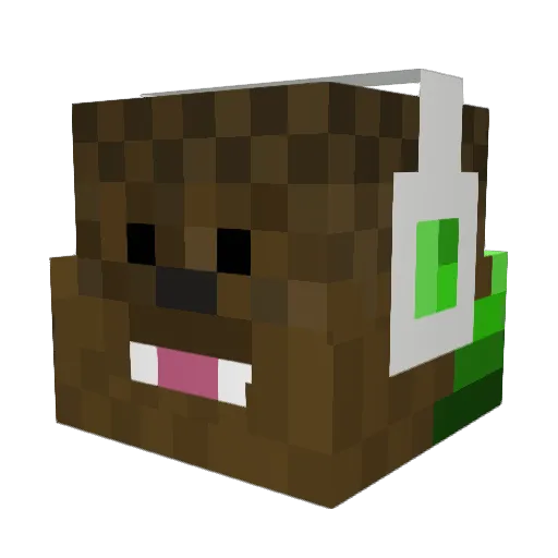 TJM129 Minecraft avatar head, 3D render