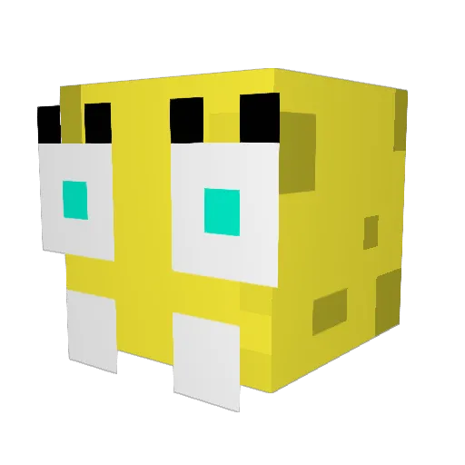 TJS145 Minecraft avatar head, 3D render