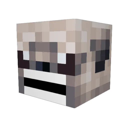 TJTrue Minecraft avatar head, 3D render