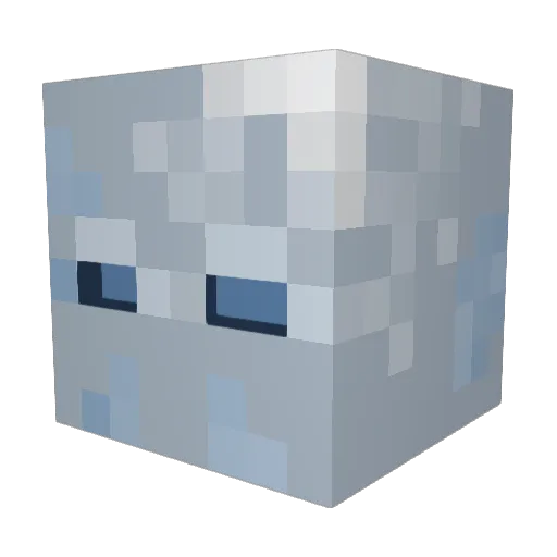 TJWY Minecraft avatar head, 3D render