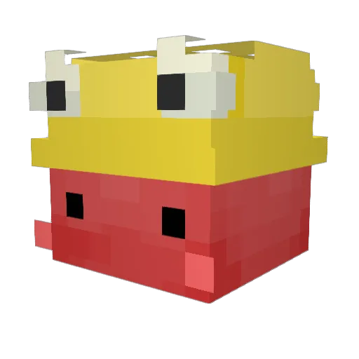 TJ_088 Minecraft avatar head, 3D render