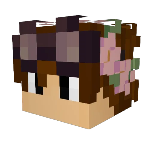 TJ_Giggles Minecraft avatar head, 3D render