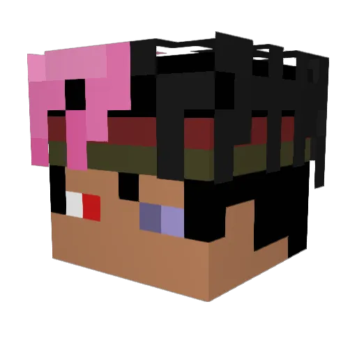 TJ_starburst Minecraft avatar head, 3D render