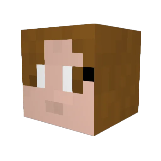 TJacks98 Minecraft avatar head, 3D render