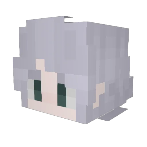 TJunii Minecraft avatar head, 3D render