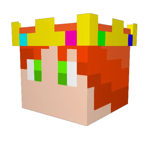 TK7821 Minecraft avatar head, 3D render