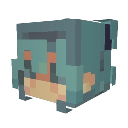 TKAndrew Minecraft avatar head, 3D render
