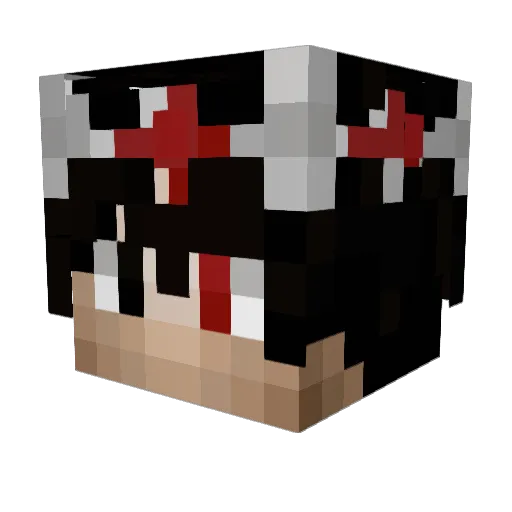 TKBOO Minecraft avatar head, 3D render