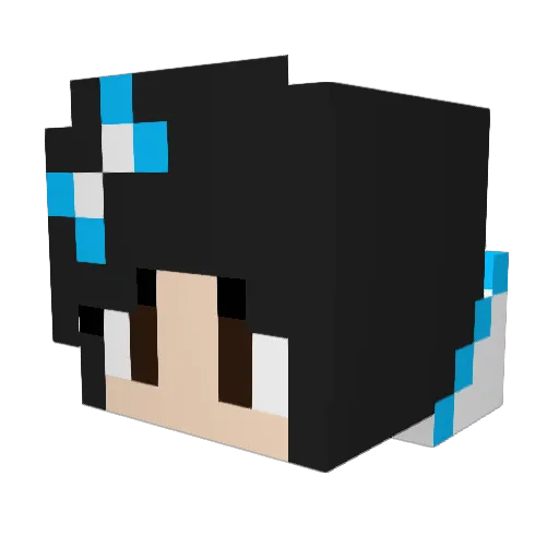 TKGhost0607 Minecraft avatar head, 3D render